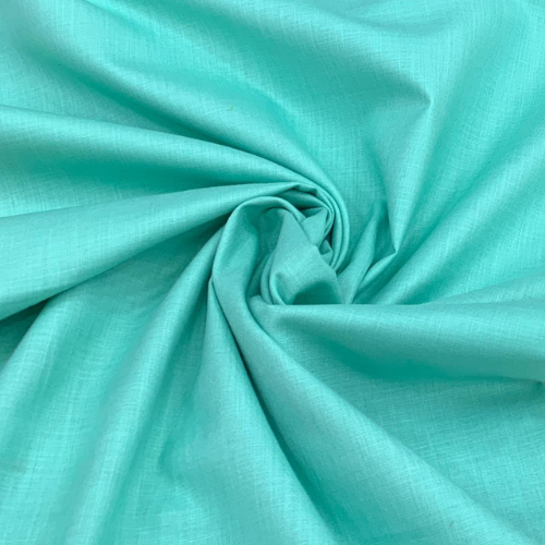 Aquamarine Plane Cotton Fabric 